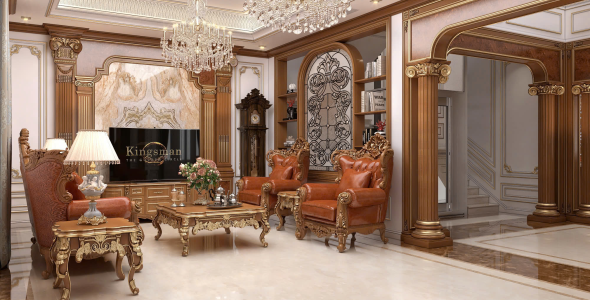 Phòng Khách Phong Cách Tân Cổ Điển