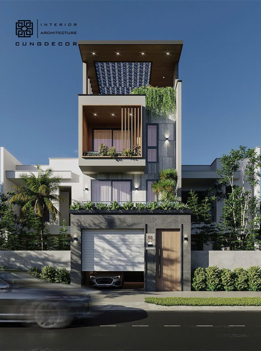 Nhà Phố Phong Cách Hiện Đại