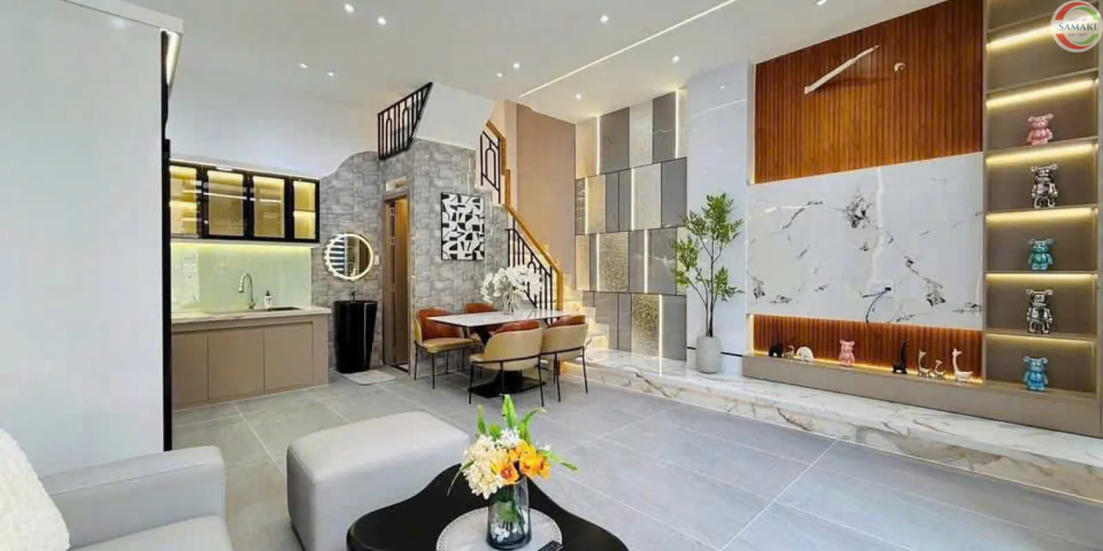 phong cách nhà phố hiện đại