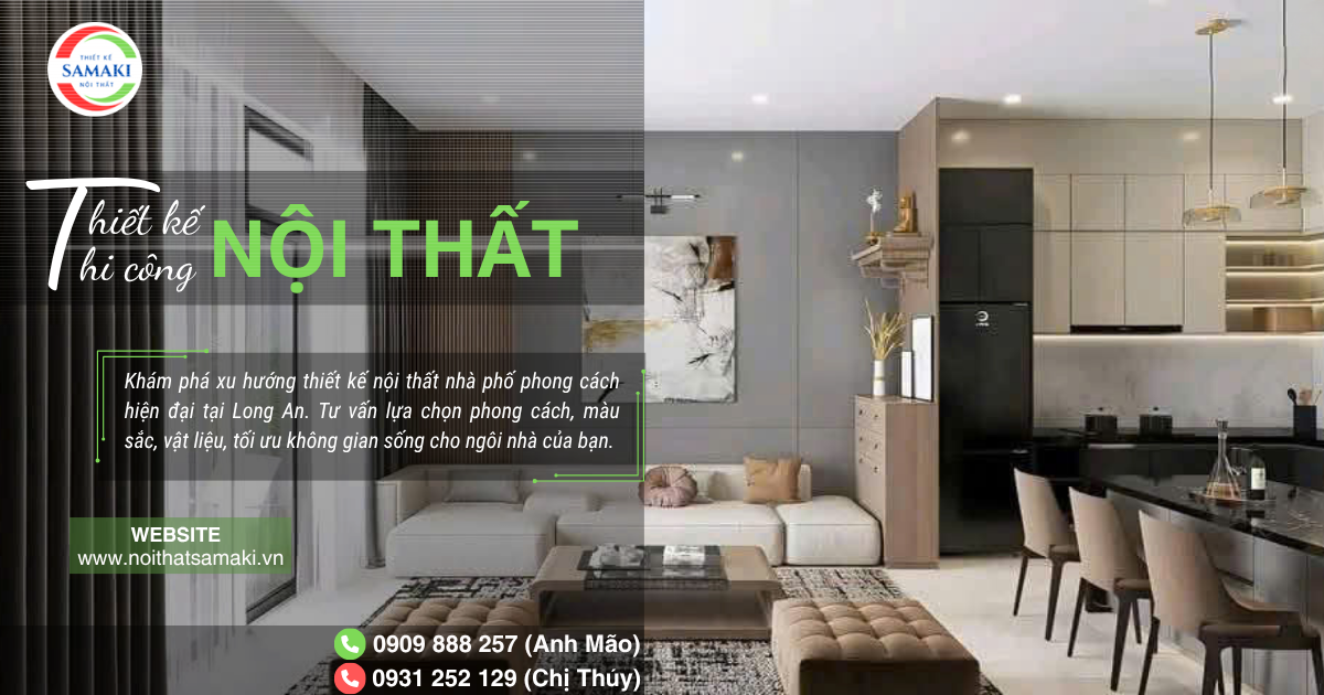 Nội Thất Nhà Phố Hiện Đại Long An