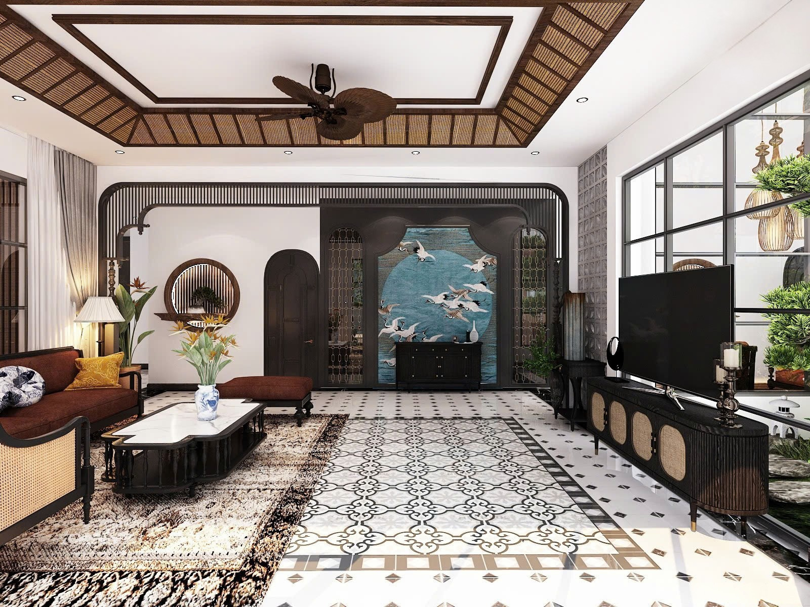 NỘI THẤT VILLA PHONG CÁCH INDOCHINE