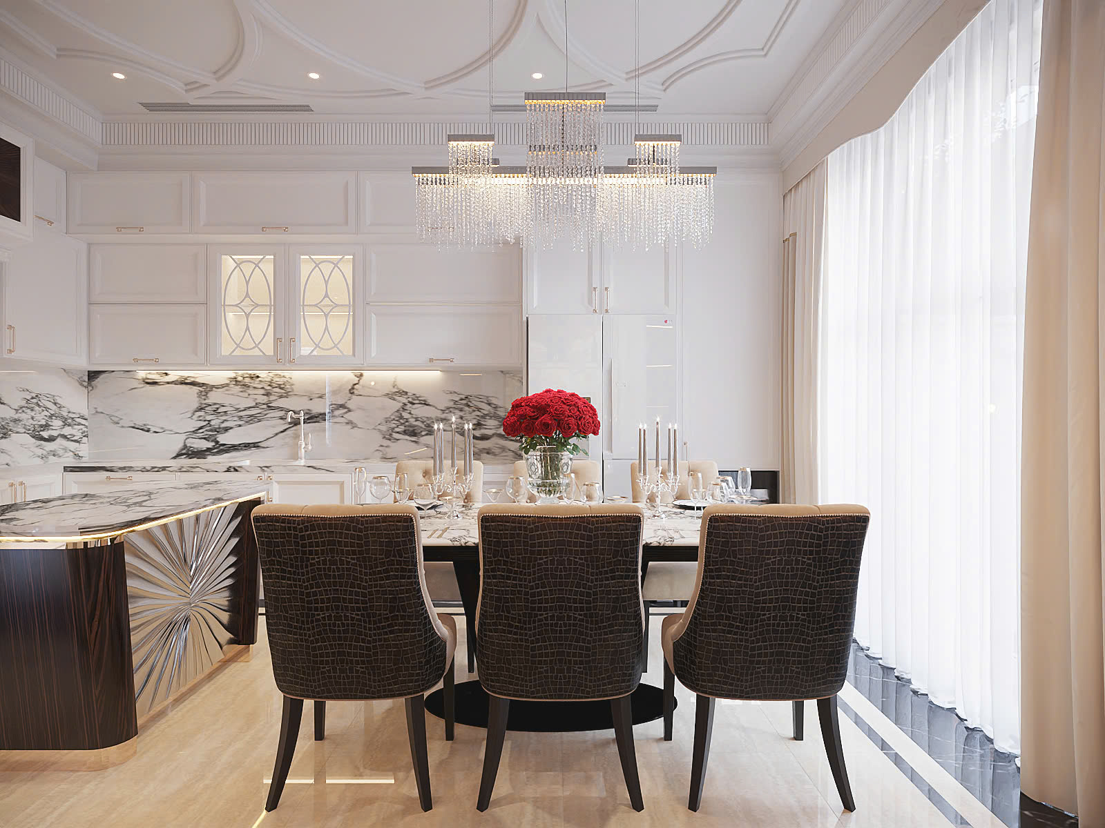 Thiết Kế Nội Thất Nhà Bếp Luxury