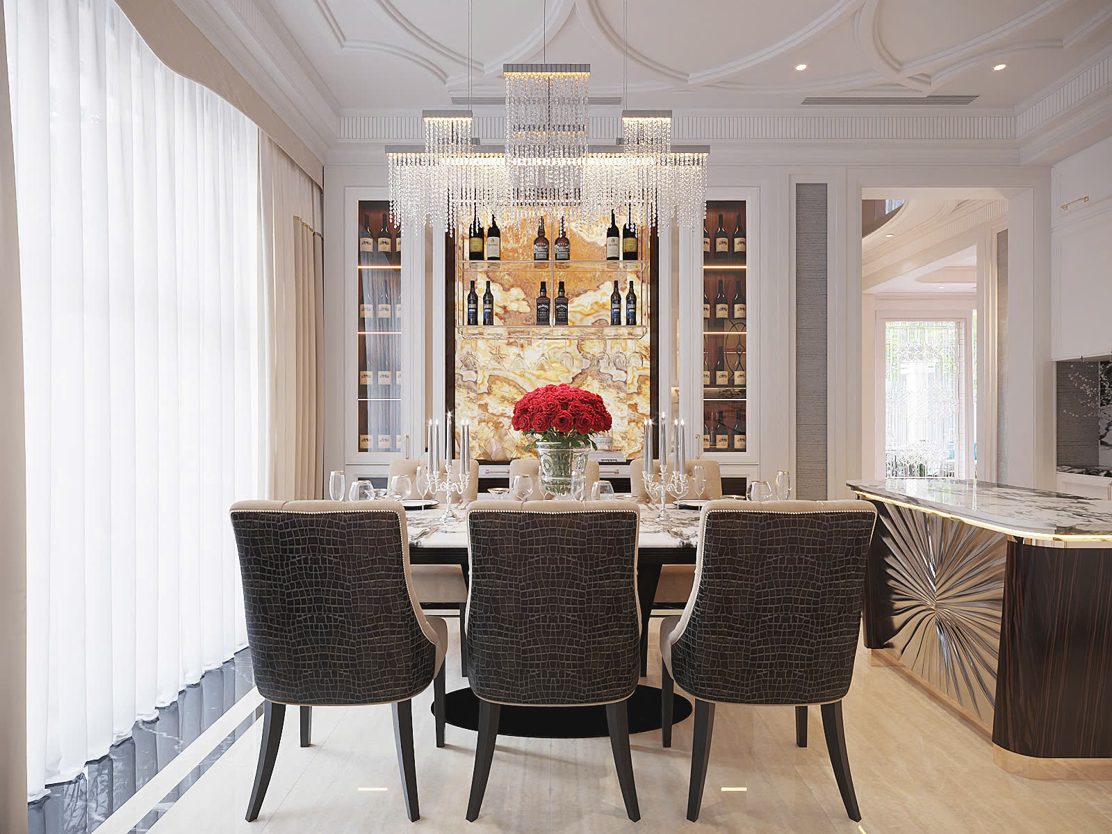 Thiết Kế Nội Thất Nhà Bếp Luxury