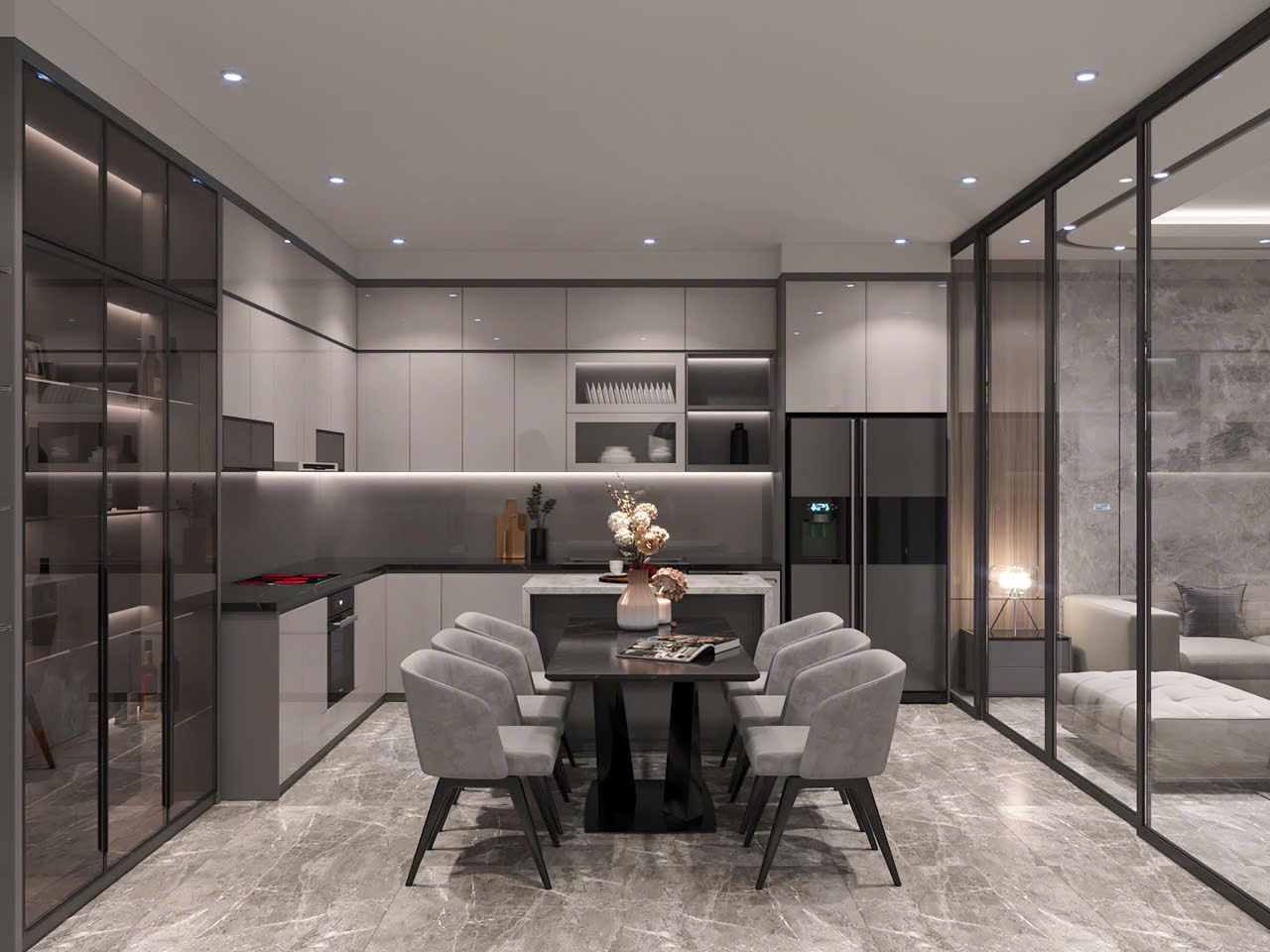Thiết Kế Nội Thất Nhà Bếp Luxury