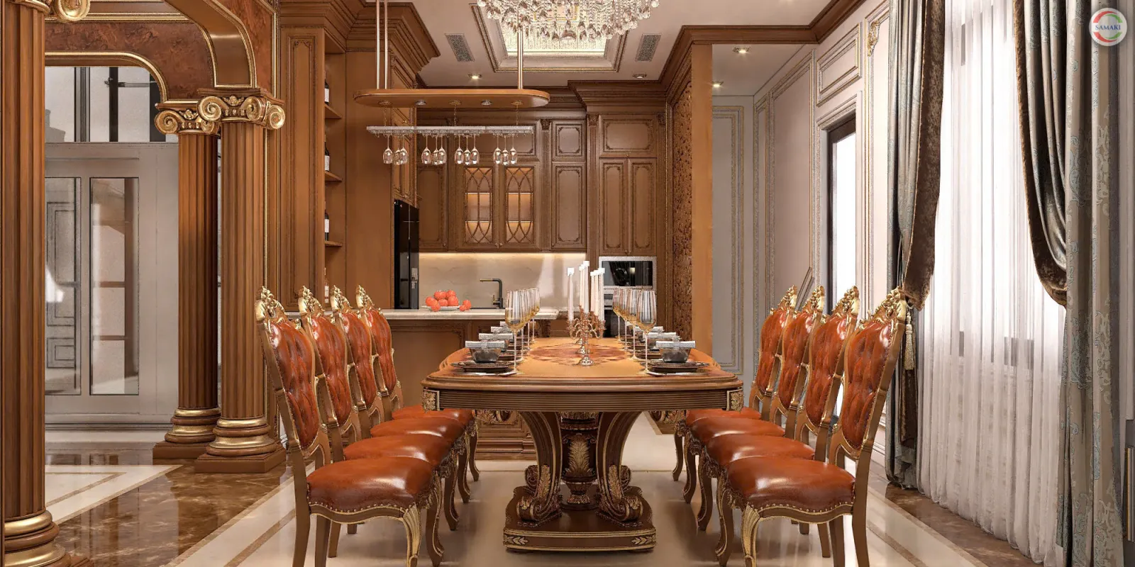 Thiết Kế Nội Thất Nhà Bếp Luxury