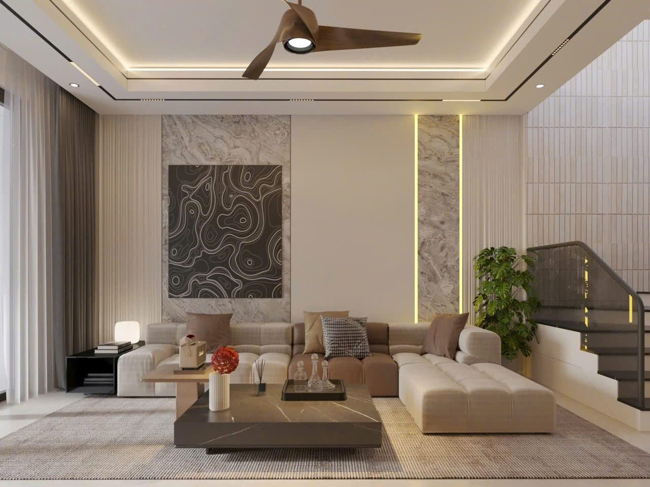 Phòng Khách Phong Cách Hiện Đại