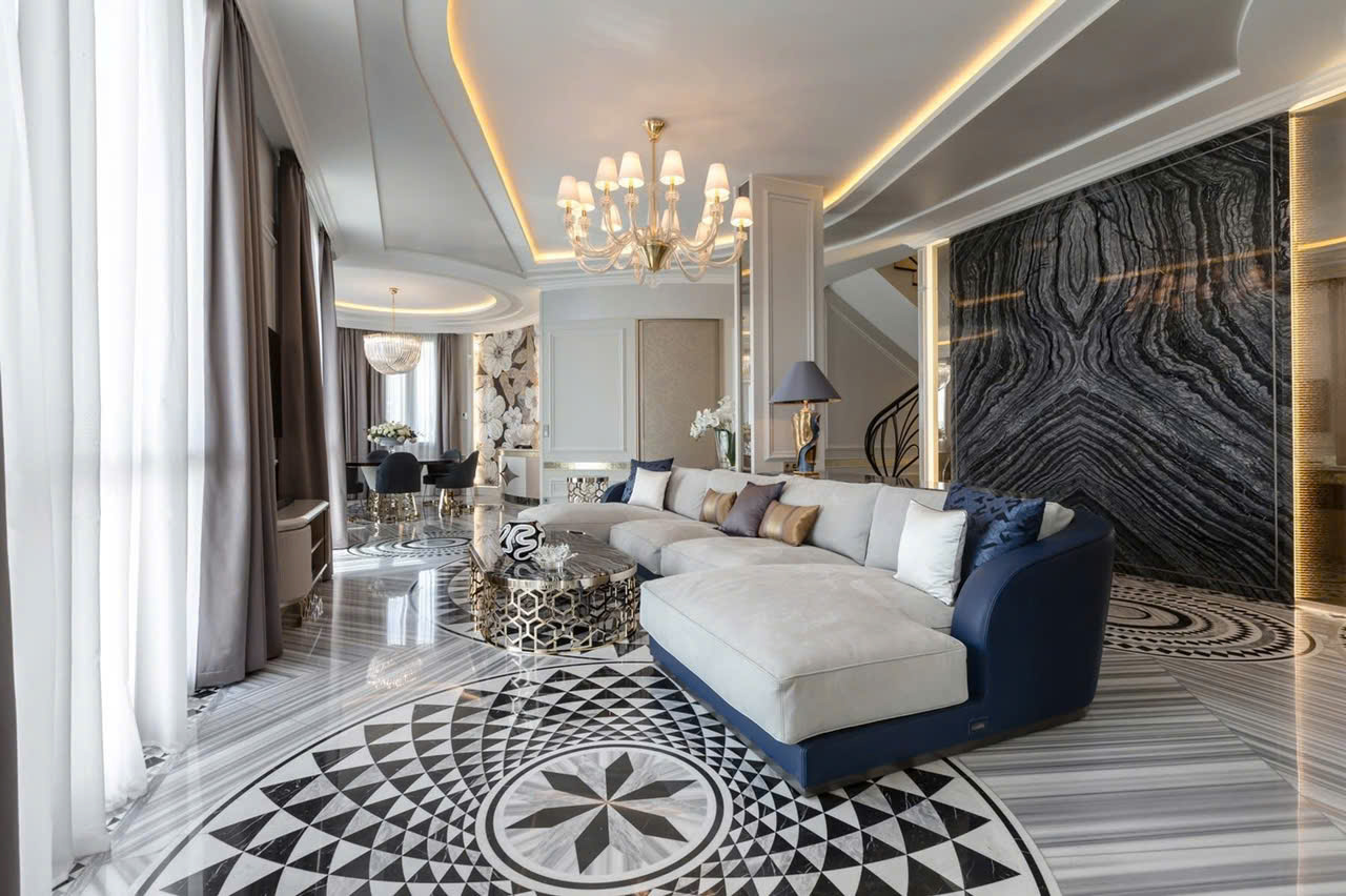 Phòng Khách Phong Cách Luxury