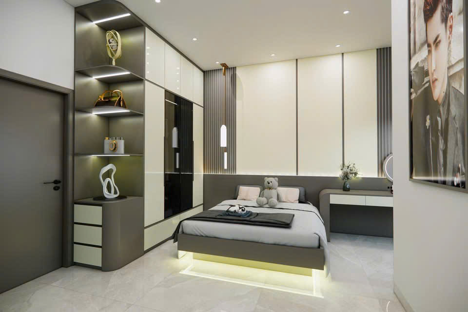 Phòng Ngủ Phong Cách Hiện Đại Luxury