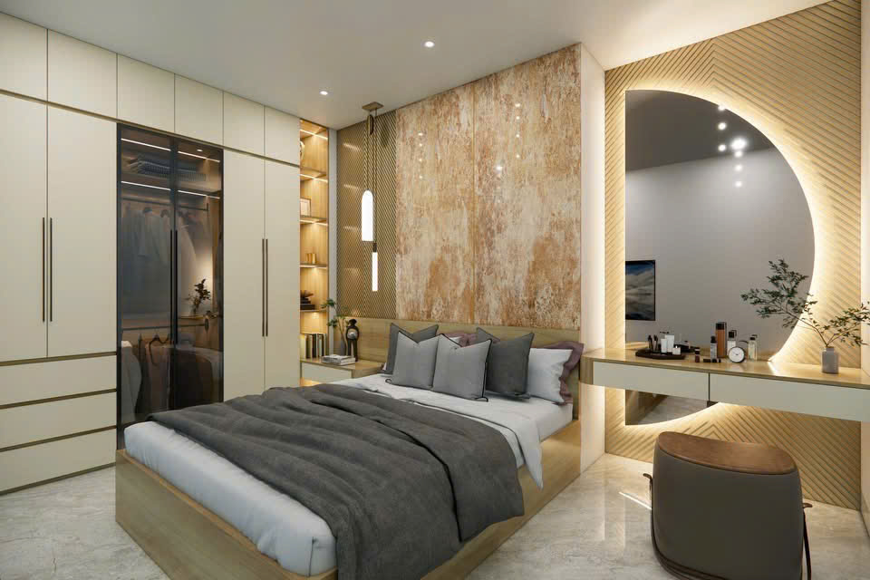Phòng Ngủ Phong Cách Hiện Đại Luxury