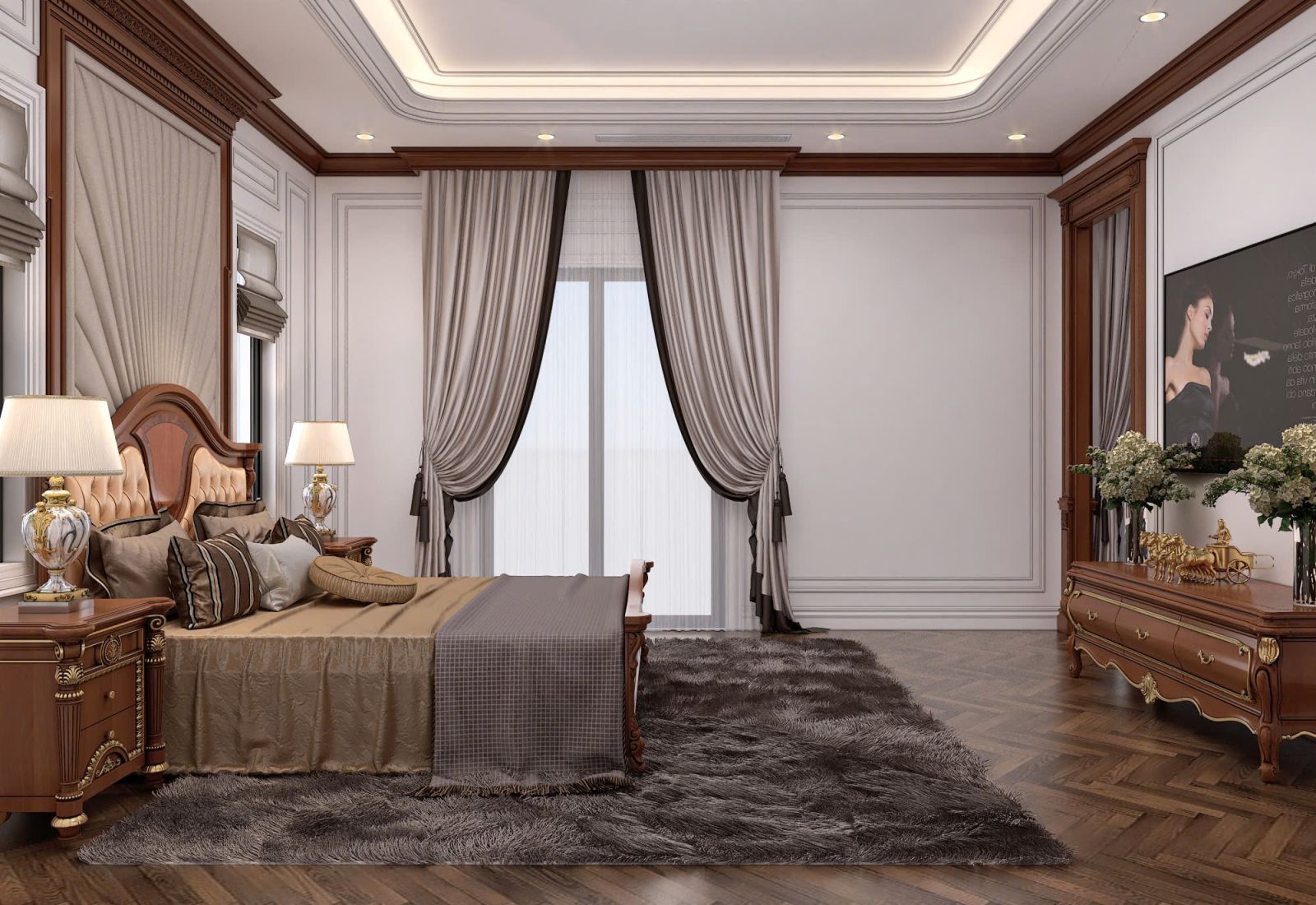 Phòng ngủ tân cổ điển Long An