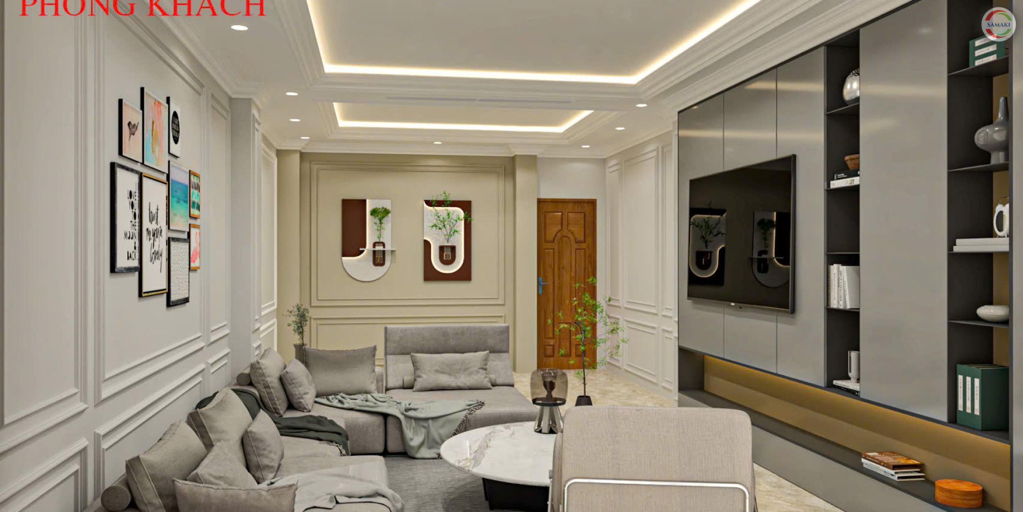 Nội thất nhà phố 2 tầng Gò Vấp