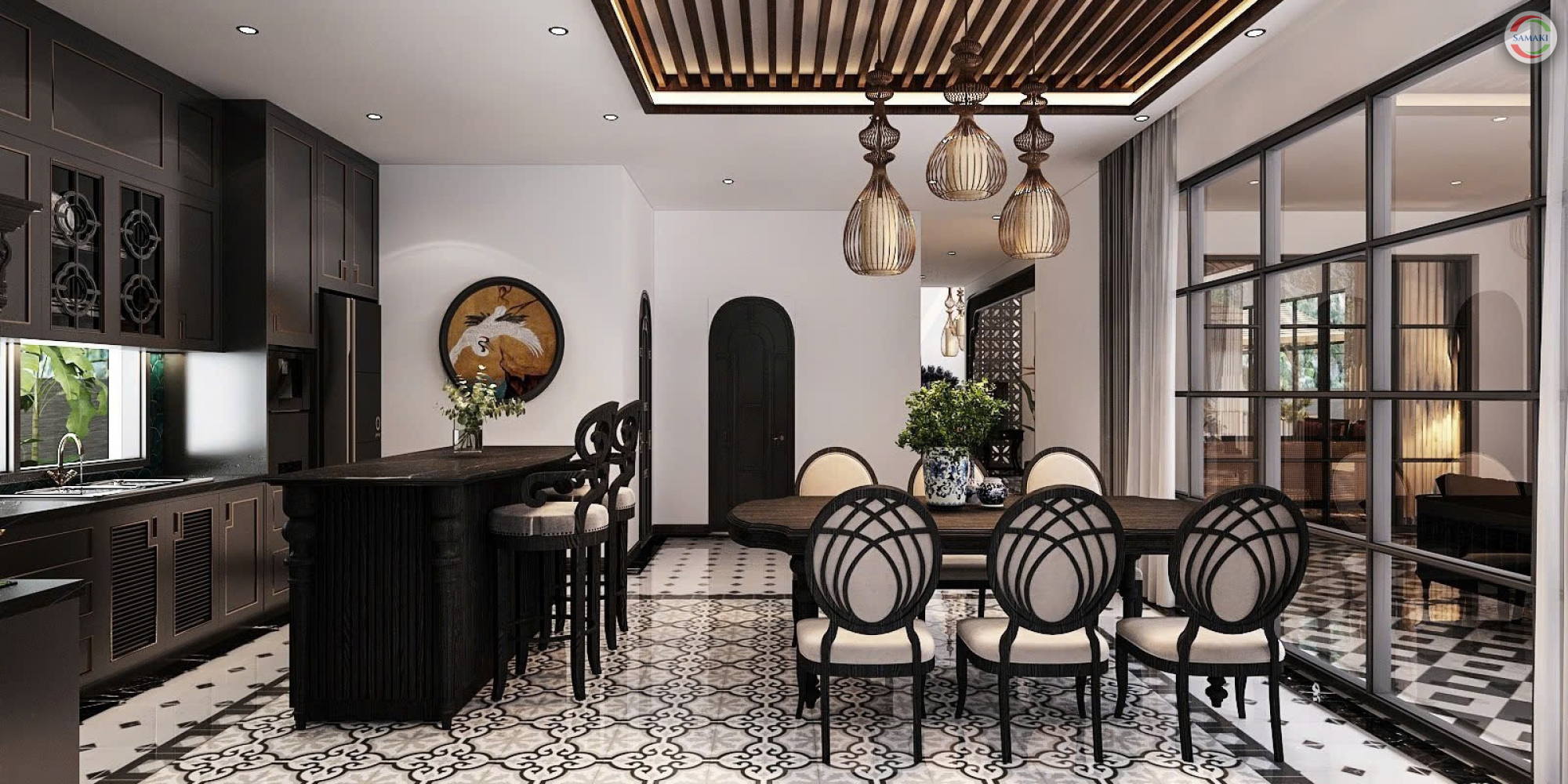 NỘI THẤT VILLA PHONG CÁCH INDOCHINE