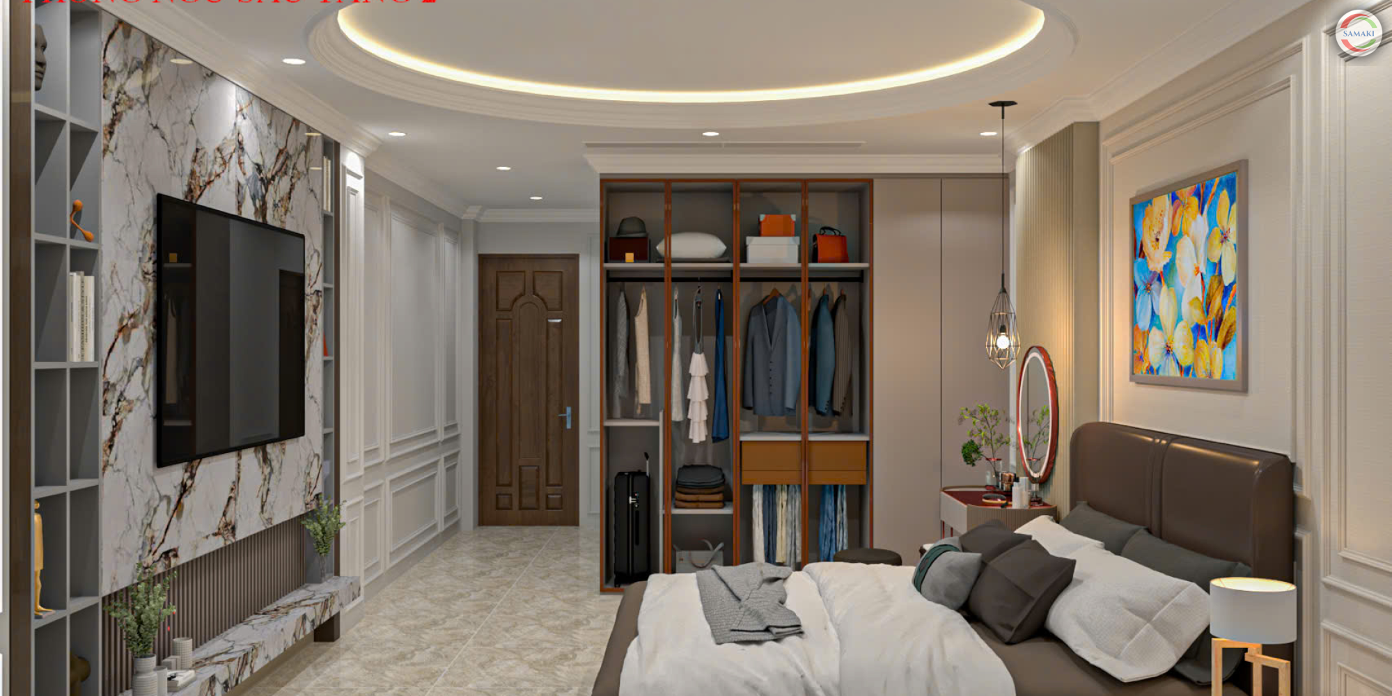 Nội thất nhà phố 2 tầng Gò Vấp