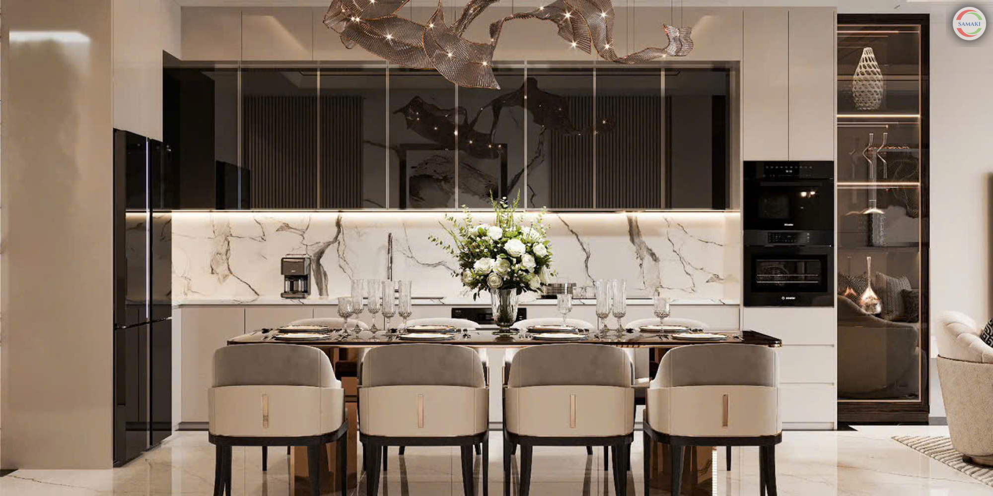 THIẾT KẾ NỘI THẤT NHÀ PHỐ PHONG CÁCH LUXURY