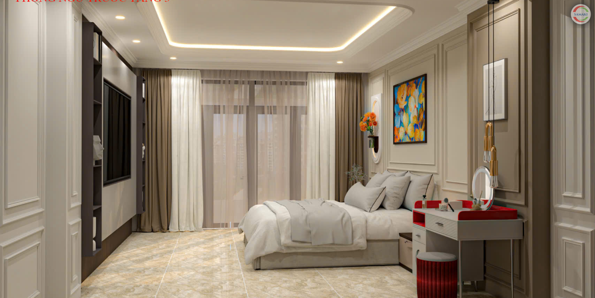 Nội thất nhà phố 2 tầng Gò Vấp