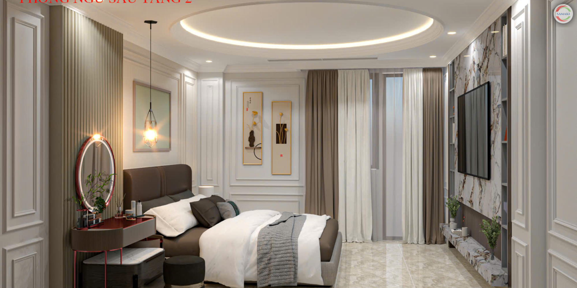 Nội thất nhà phố 2 tầng Gò Vấp