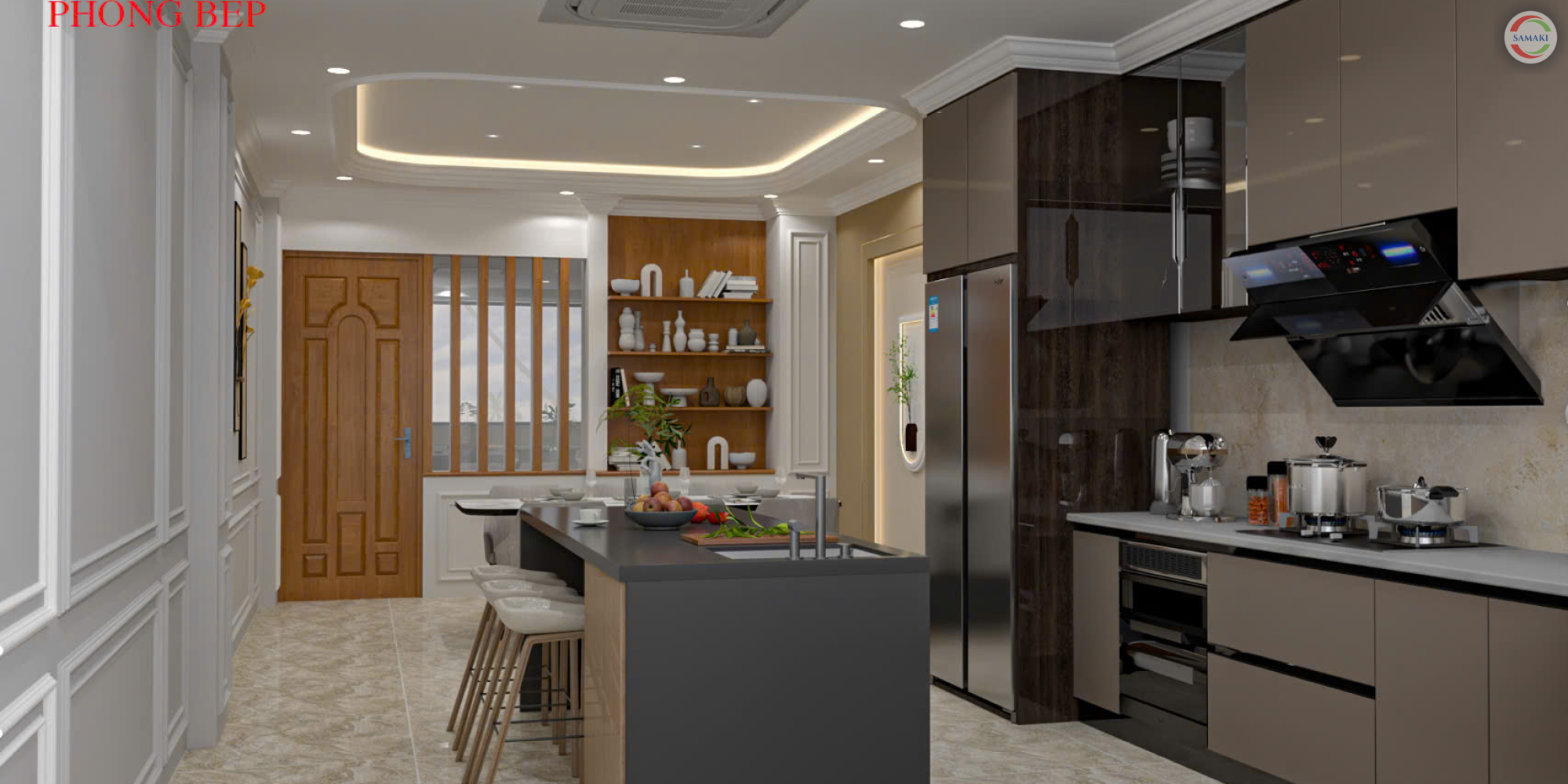 Nội thất nhà phố 2 tầng Gò Vấp