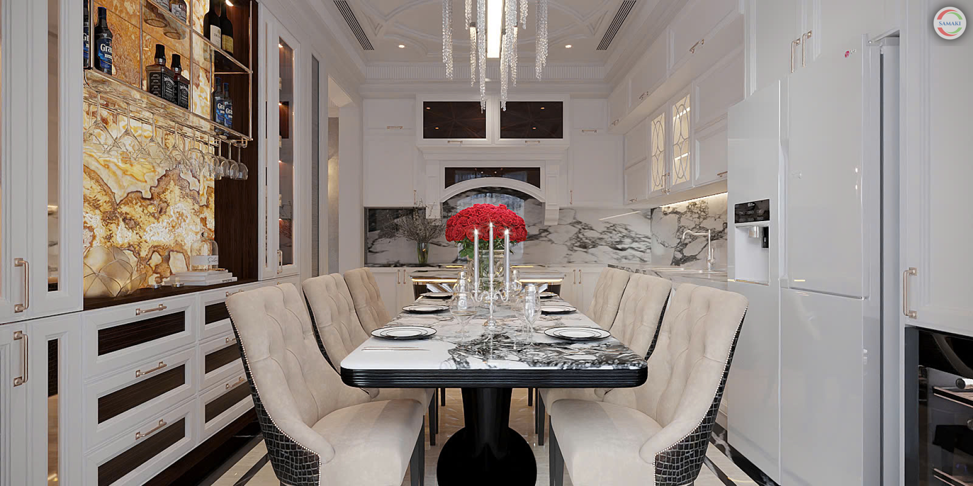 Thiết Kế Nội Thất Nhà Bếp Luxury - Đẳng Cấp Sang Trọng Cùng Samaki