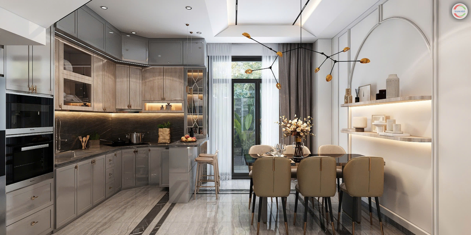 Nội Thất Nhà Phố Phong Cách Hiện Đại 