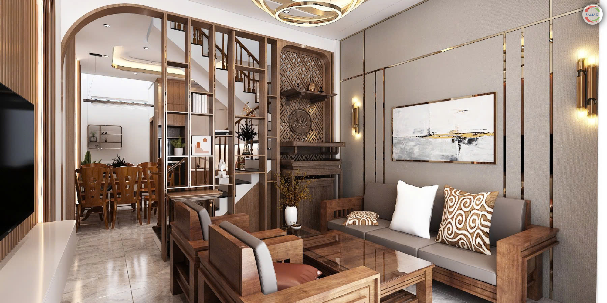 Nội Thất Nhà Phố Phong Cách Hiện Đại
