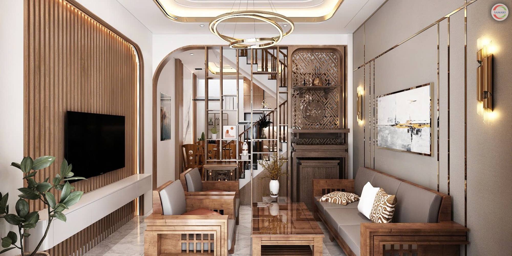 Nội Thất Nhà Phố Phong Cách Hiện Đại