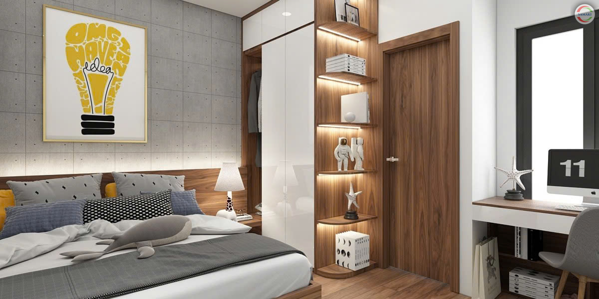 nội thất phong cách hiện đại chị Liễu Cần Thơ
