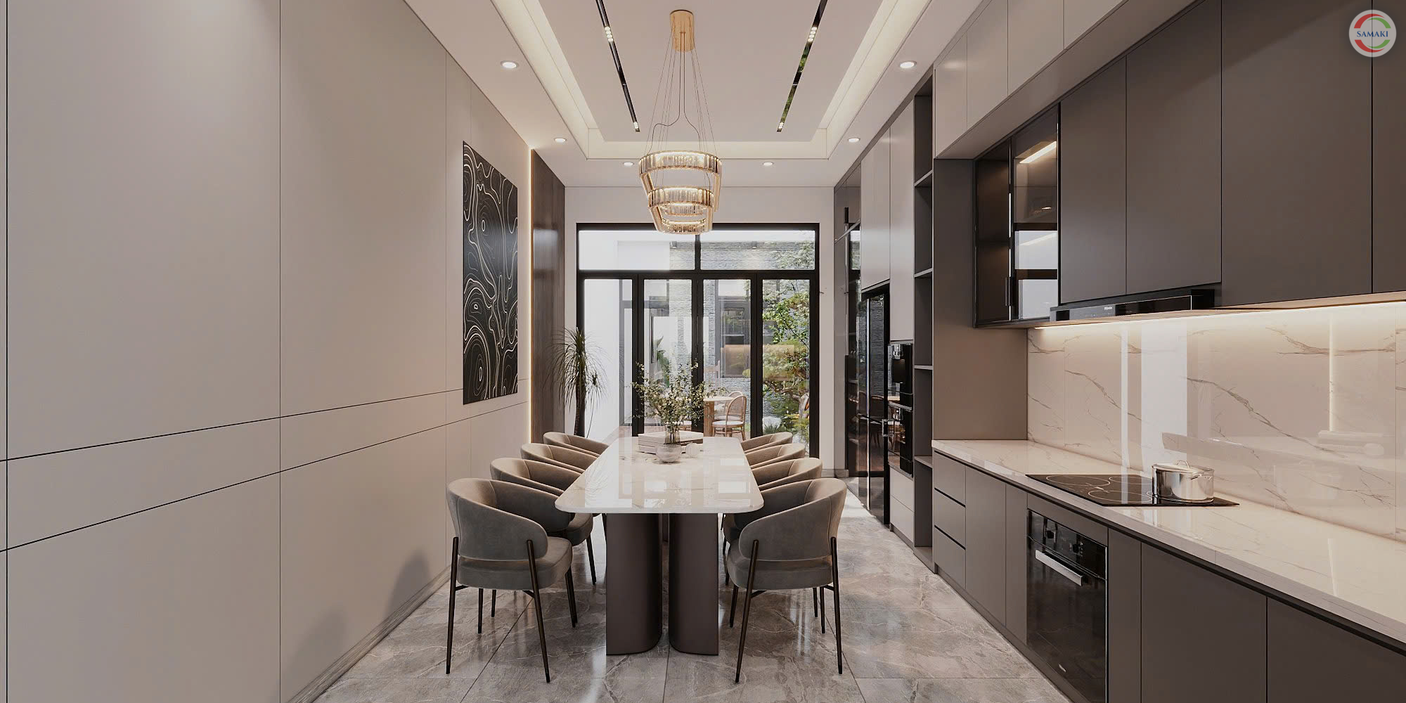 nội thất phong cách hiện đại chị Liễu Cần Thơ