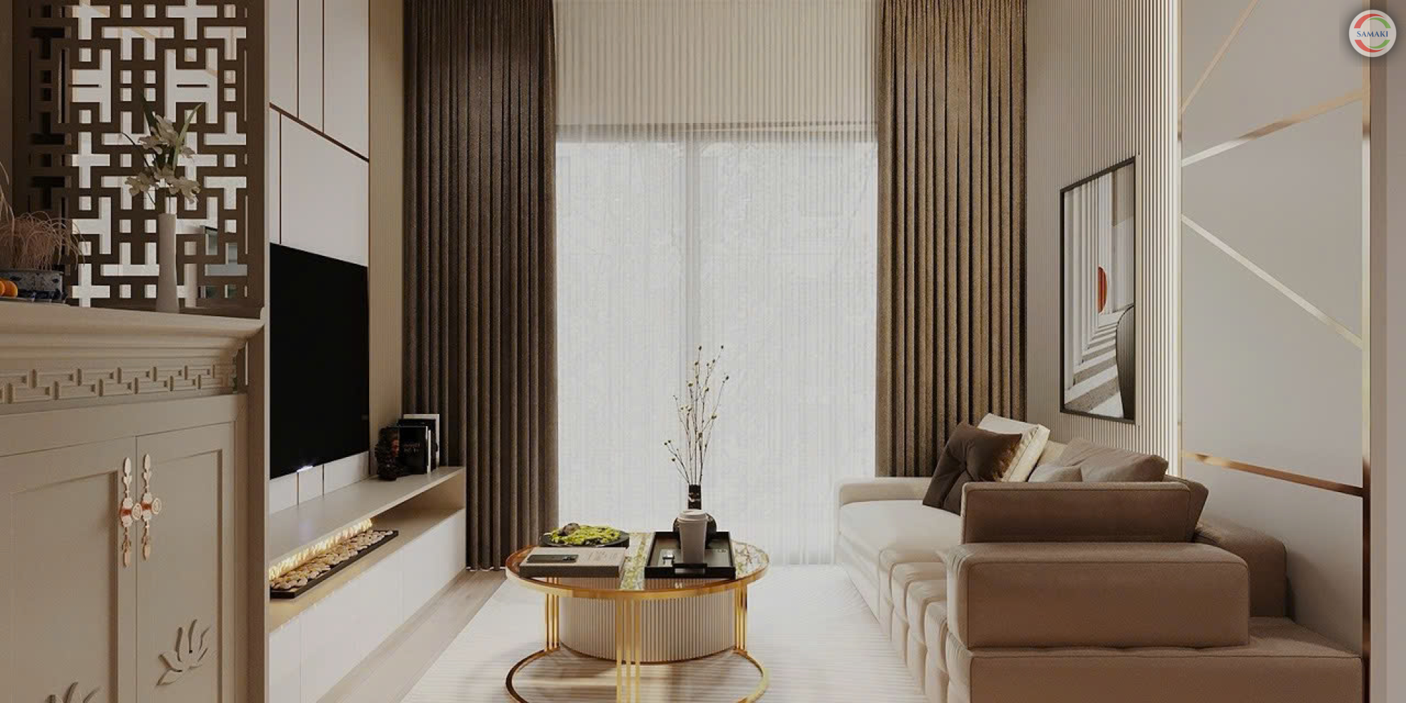 nội thất chung cư phong cách luxury quận 9