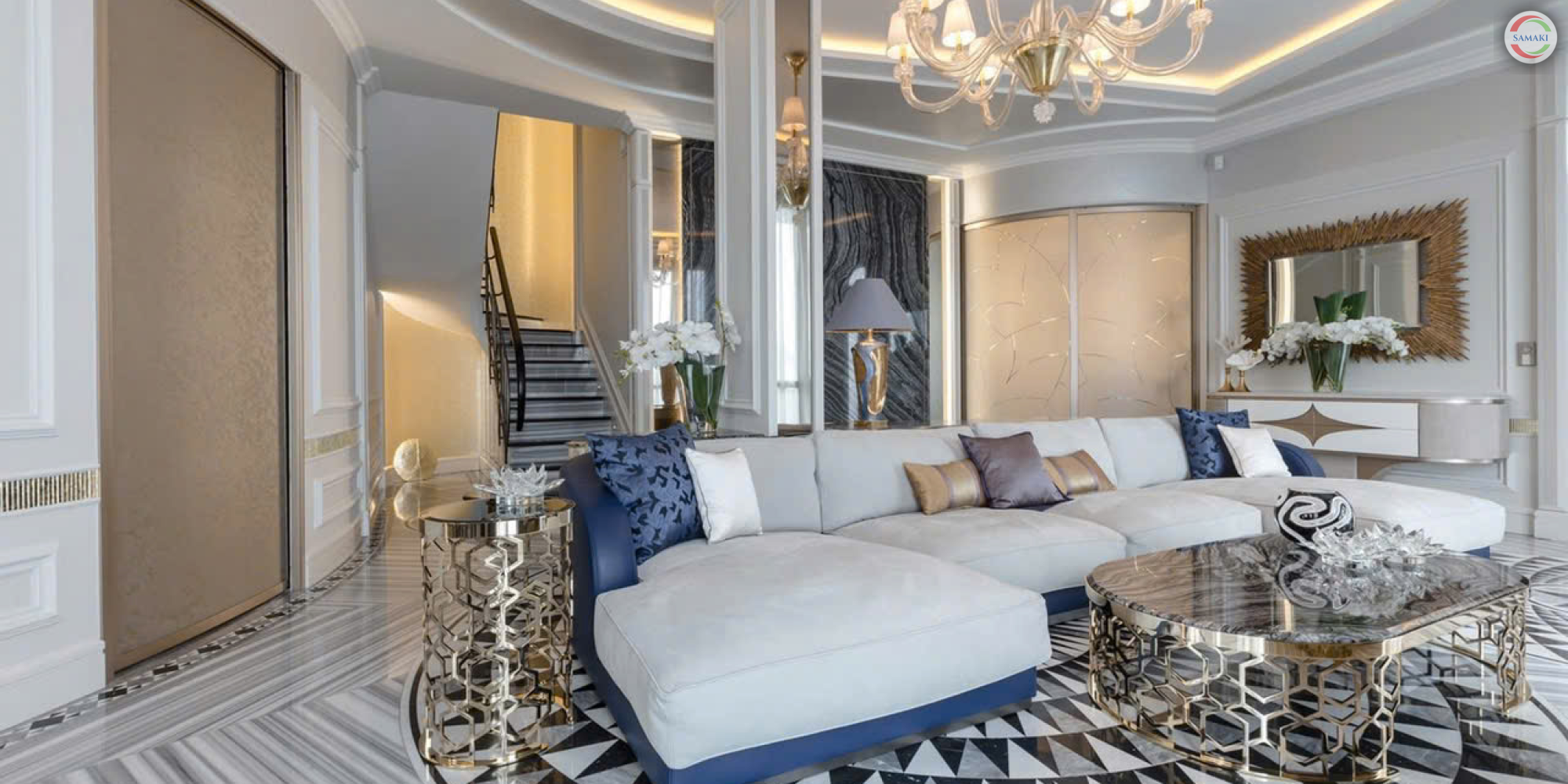 Phòng Khách Phong Cách Luxury 