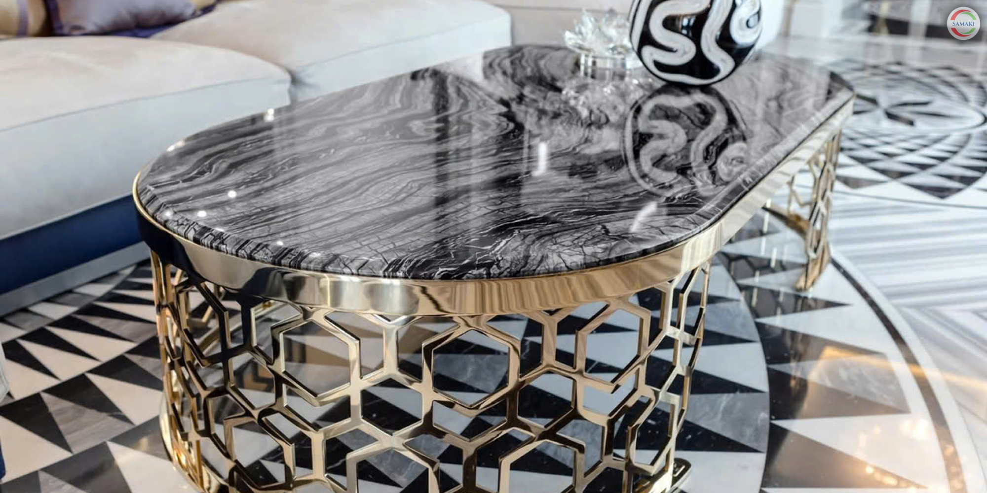 Phòng Khách Phong Cách Luxury 