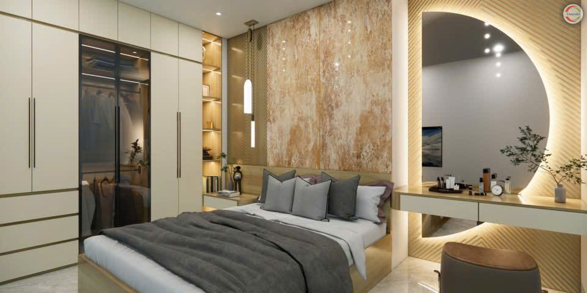 Phòng Ngủ Phong Cách Hiện Đại Luxury