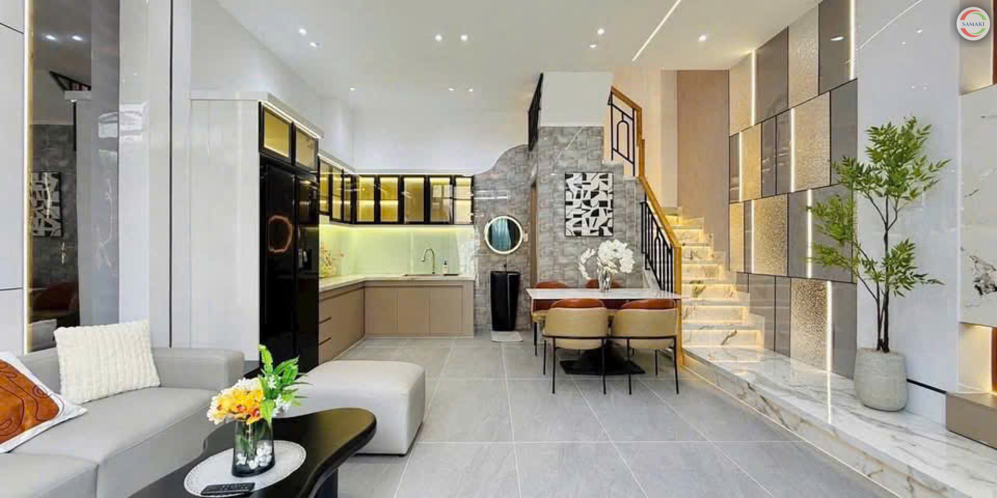 phong cách nhà phố hiện đại