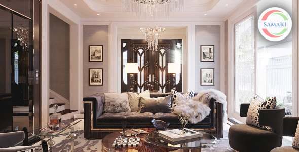 Phòng Khách Phong Cách Luxury