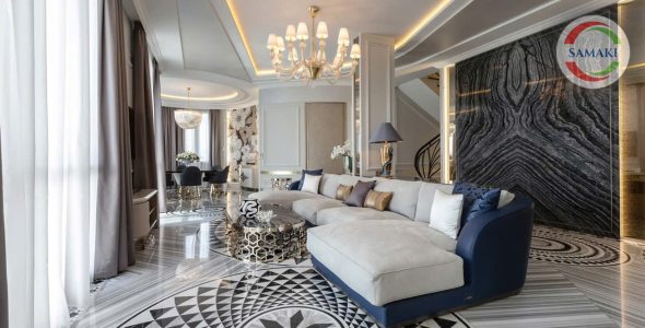 Phòng Khách Phong Cách Luxury 