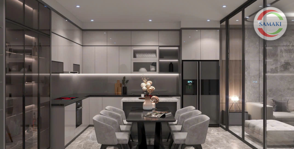 Nhà Bếp Phong Cách Hiện Đại Đơn Giản