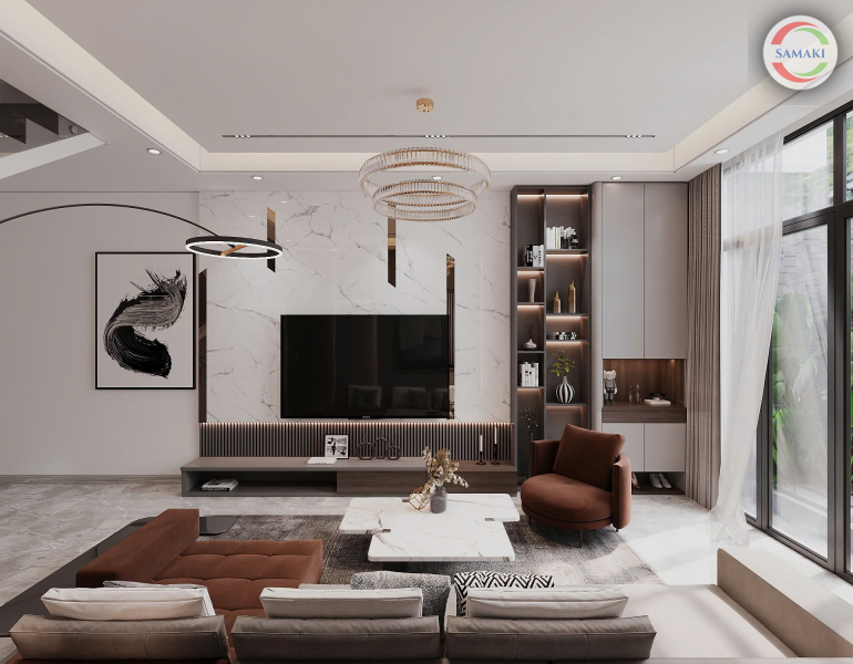 nội thất phong cách hiện đại chị Liễu Cần Thơ