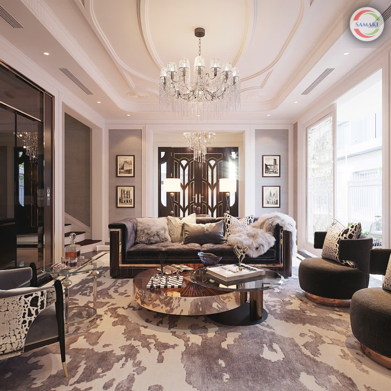 Phòng Khách Phong Cách Luxury