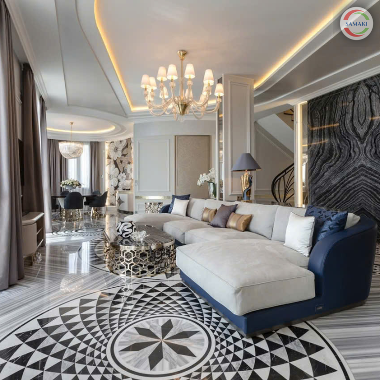Phòng Khách Phong Cách Luxury 